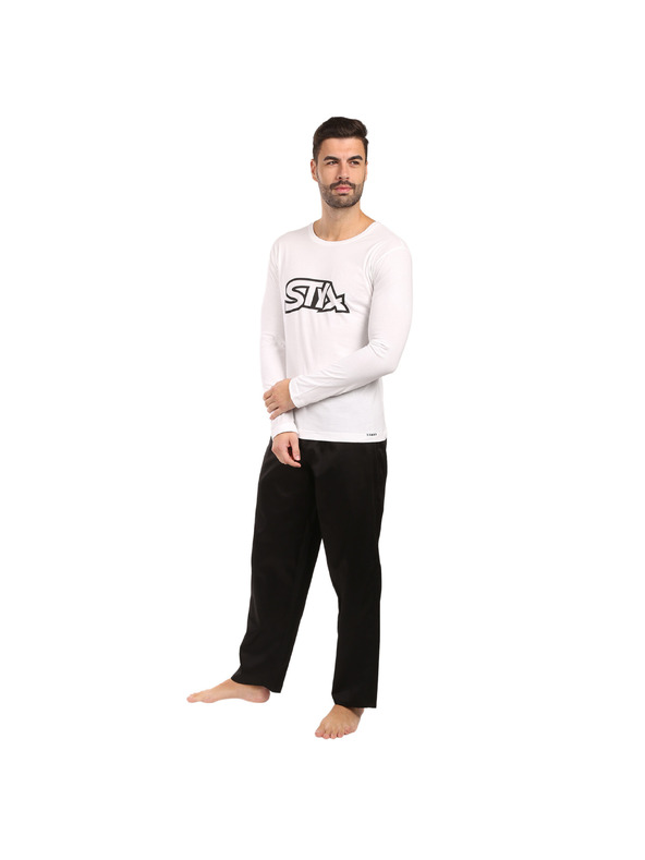 Styx Pánské pyžamo Styx černobílé