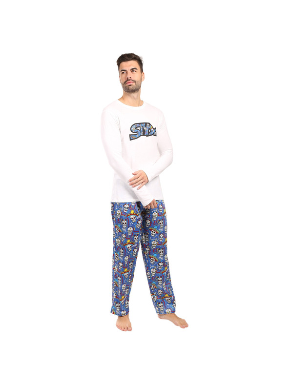 Styx Pánské pyžamo Styx lebky