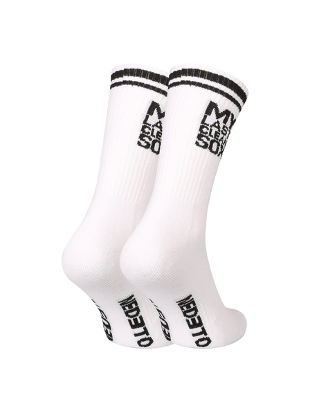 Nedeto Ponožky Nedeto sportovní vysoké My Last Clean Sox bílé