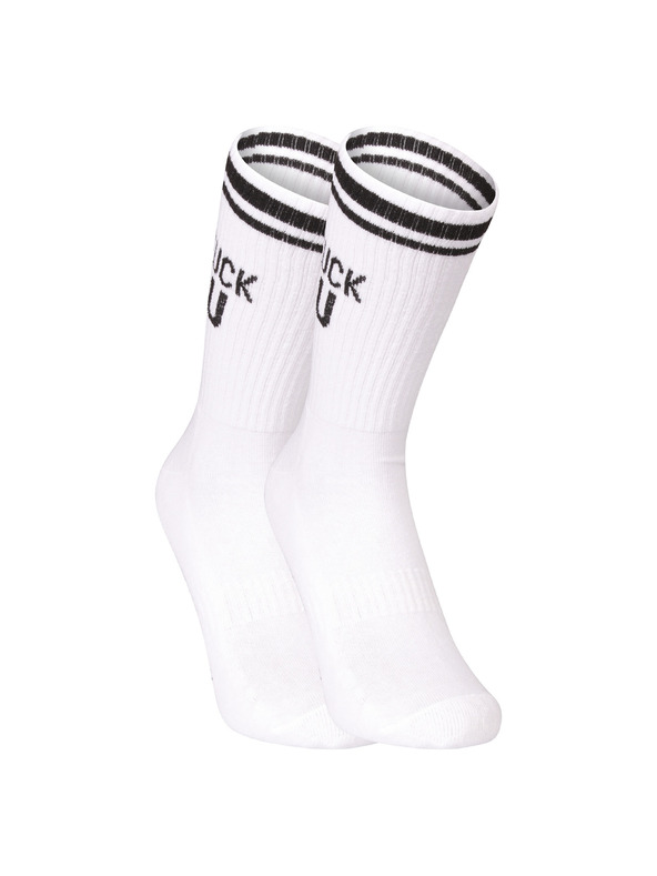 Nedeto Ponožky Nedeto sportovní vysoké Fxck U bílé