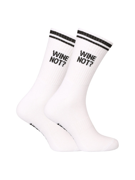 Nedeto Ponožky Nedeto sportovní vysoké Wine not? bílé