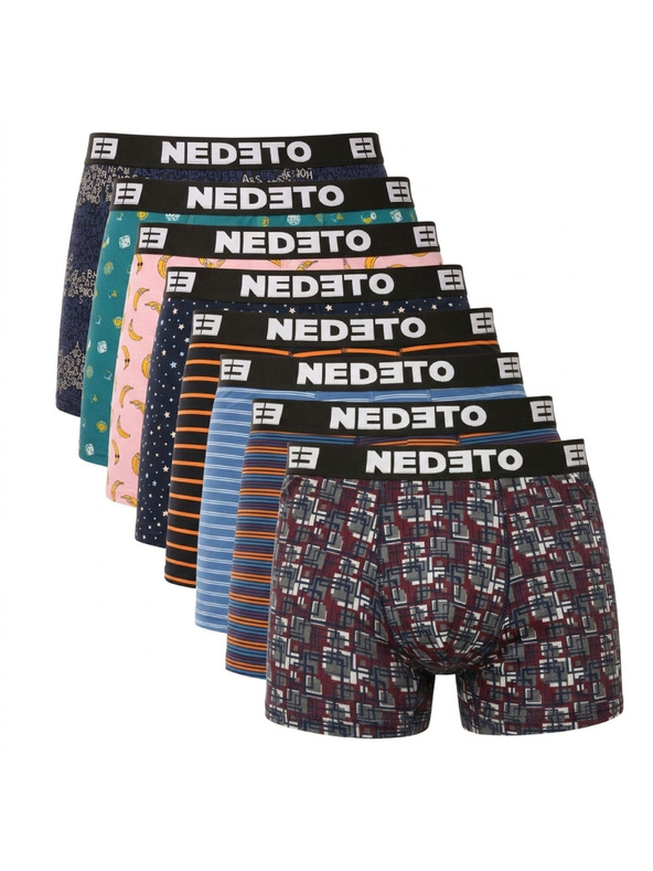 Nedeto Sada osmi - pánské boxerky Nedeto vícebarevné