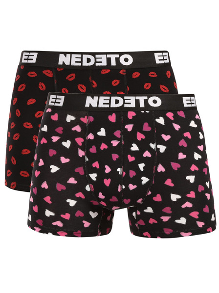 Nedeto Sada dvou - pánské boxerky Nedeto Kiss and Hearts  vícebarevné