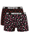 Nedeto Sada dvou - pánské boxerky Nedeto Kiss and Hearts  vícebarevné