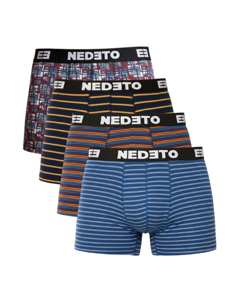 Nedeto Sada čtyř - pánské boxerky Nedeto vícebarevné