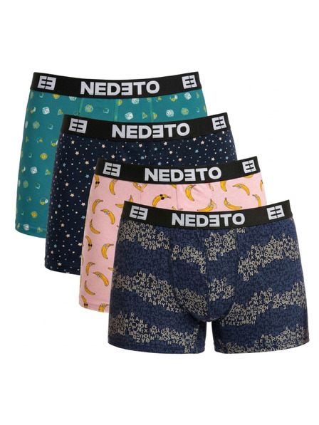 Nedeto Sada čtyř - pánské boxerky Nedeto vícebarevné