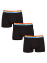 Pietro Filipi Sada tří - pánské boxerky Pietro Filipi černé rainbow