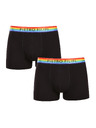 Pietro Filipi Sada dvou - pánské boxerky Pietro Filipi černé rainbow