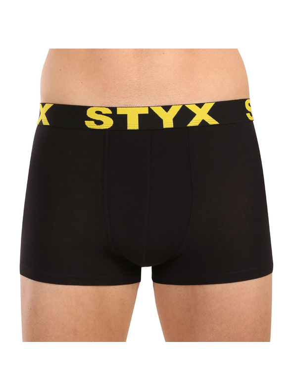Styx Pánské boxerky Styx sportovní guma černé