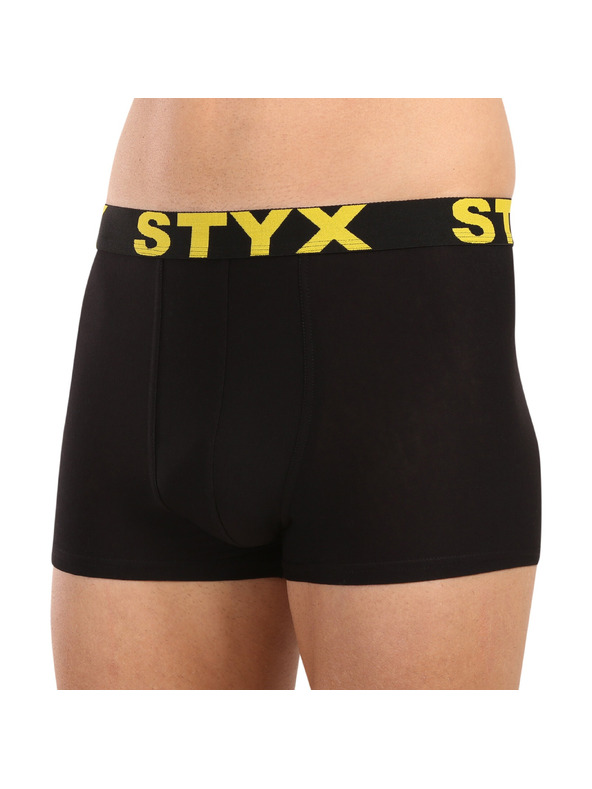 Styx Pánské boxerky Styx sportovní guma černé