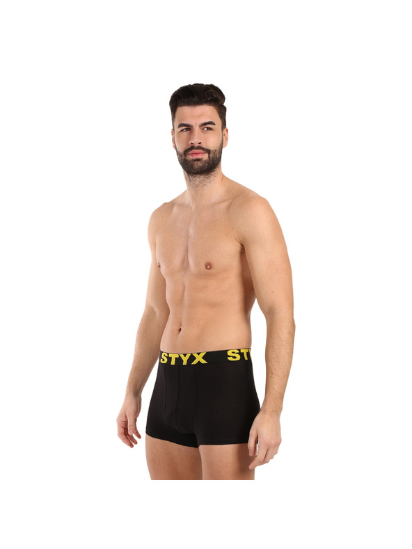 Styx Pánské boxerky Styx sportovní guma černé