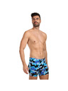 Styx Pánské boxerky Styx long art klasická guma maskáč modrý