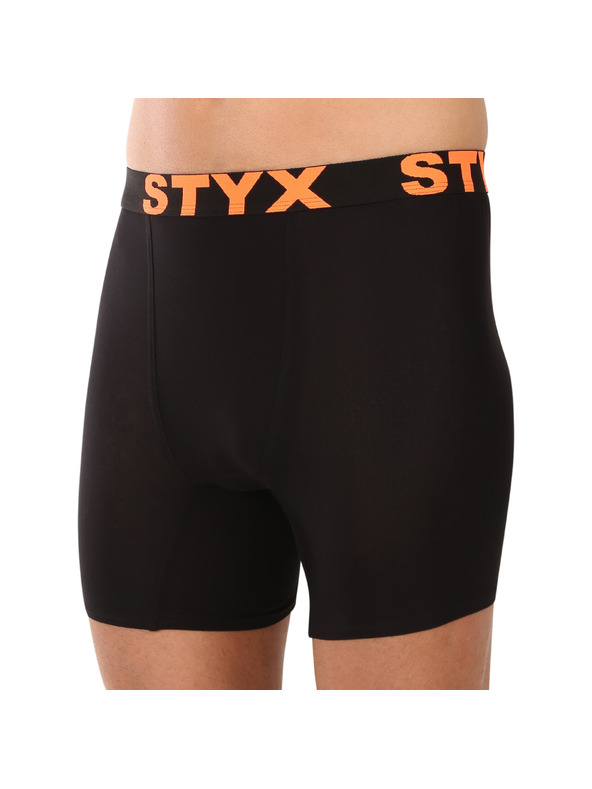 Styx Pánské boxerky Styx long sportovní guma černé