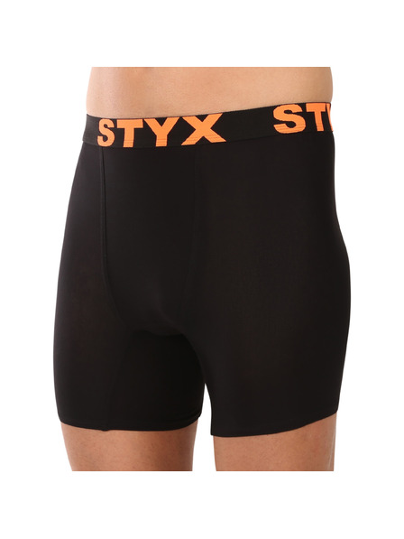 Styx Pánské boxerky Styx long sportovní guma černé