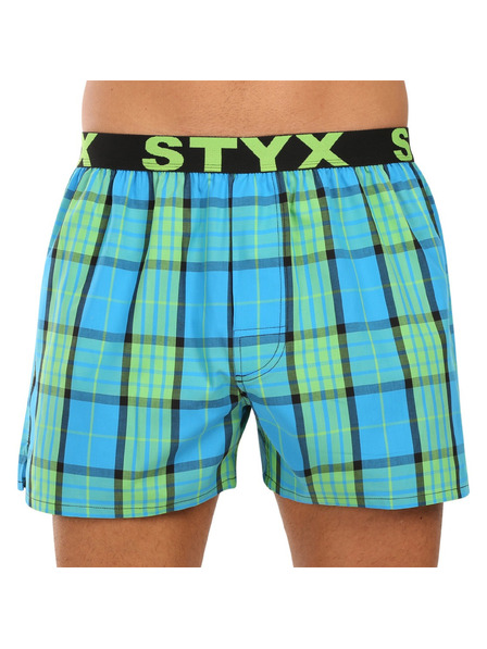 Styx Sada tří - pánské trenky Styx sportovní guma vícebarevné