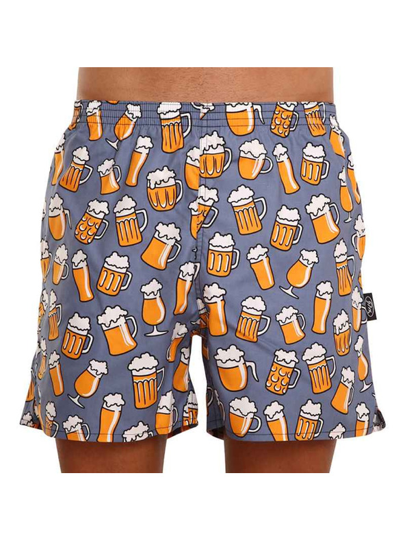 Styx Pánské domácí trenky s kapsami Styx pivo