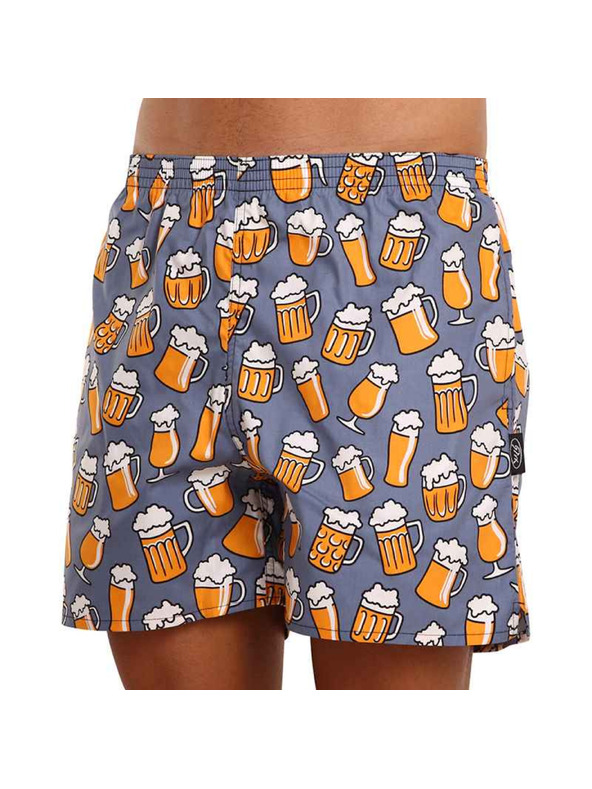 Styx Pánské domácí trenky s kapsami Styx pivo