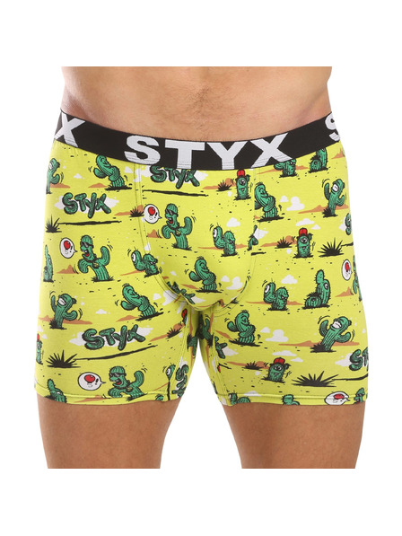 Styx Sada tří - pánské boxerky Styx long art sportovní guma vícebarevné
