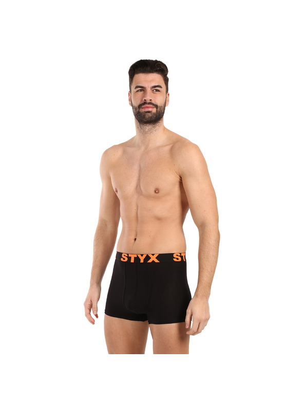 Styx Pánské boxerky Styx sportovní guma černé