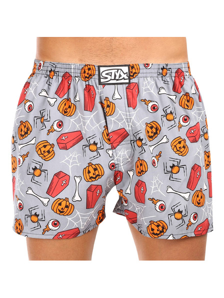 Styx Pánské trenky Styx art klasická guma nadrozměr Halloween rakve