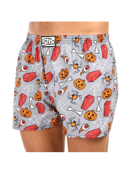 Styx Pánské trenky Styx art klasická guma nadrozměr Halloween rakve