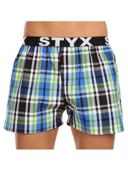 Styx Sada tří - pánské trenky Styx sportovní guma vícebarevné
