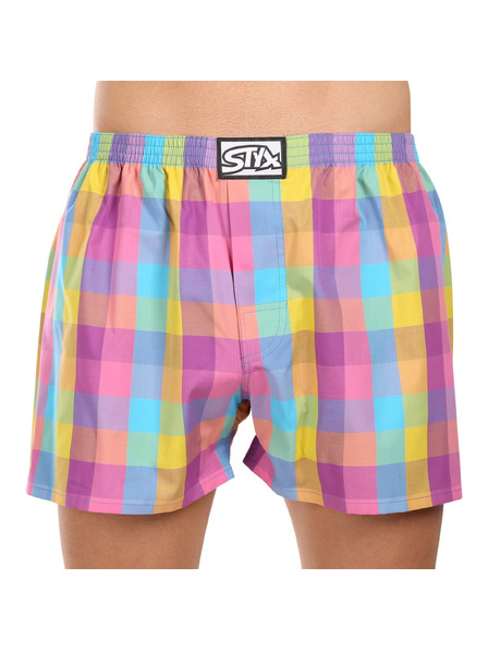 Styx Sada tří - pánské trenky Styx klasická guma vícebarevné