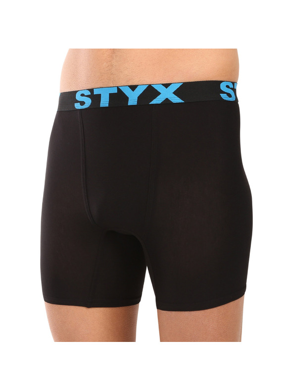 Styx Sada deseti - pánské boxerky Styx long sportovní guma černé