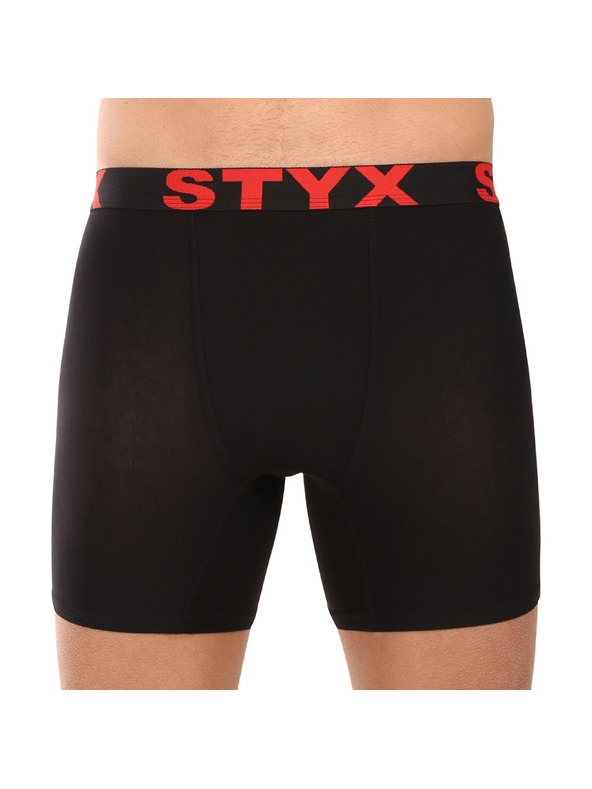 Styx Sada deseti - pánské boxerky Styx long sportovní guma černé
