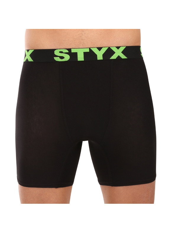 Styx Sada deseti - pánské boxerky Styx long sportovní guma černé