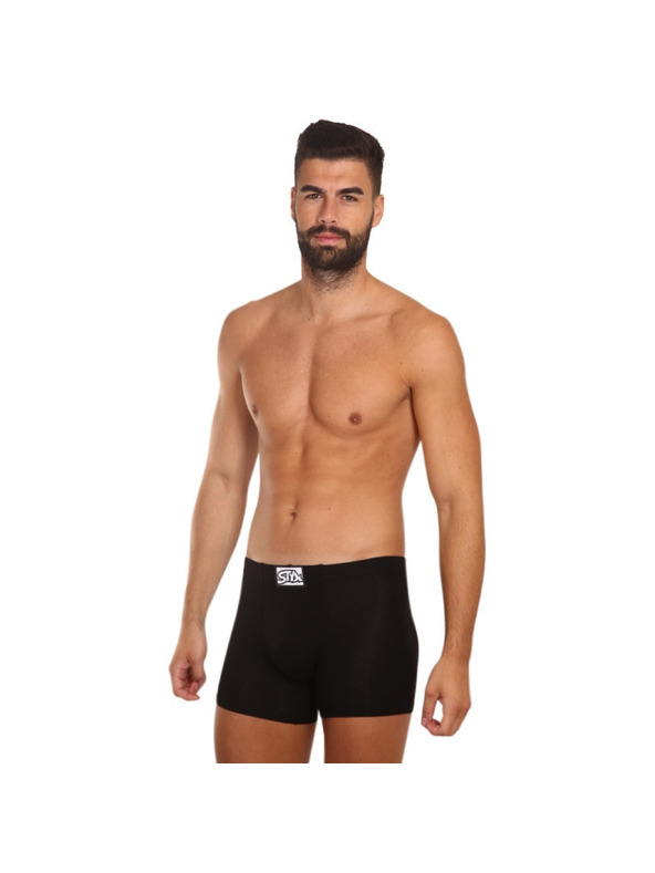 Styx Sada tří - pánské boxerky Styx long klasická guma vícebarevné