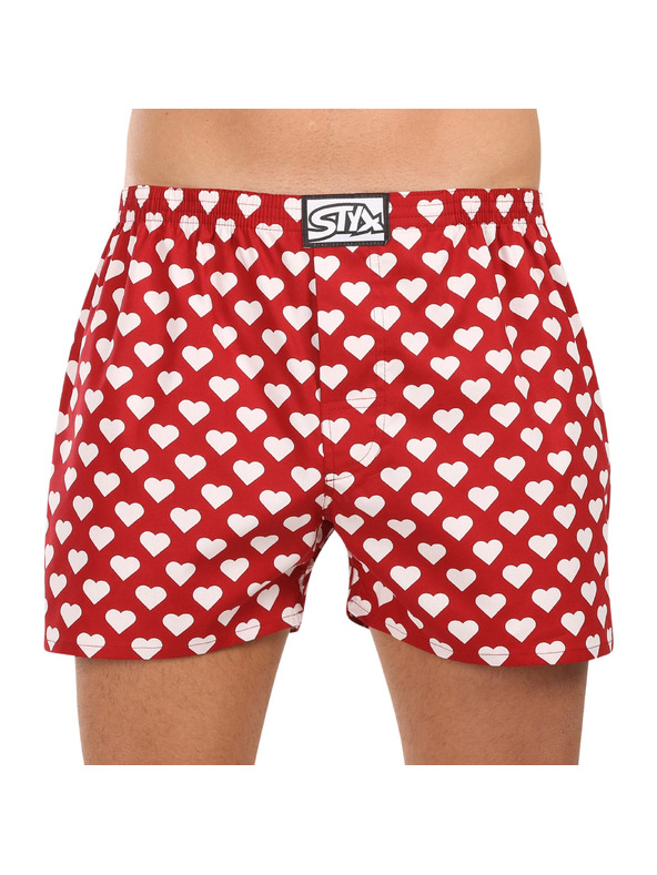 Styx Pánské trenky Styx art klasická guma srdíčka