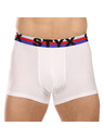Styx Sada tří - pánské boxerky Styx long sportovní guma vícebarevné trikolóra