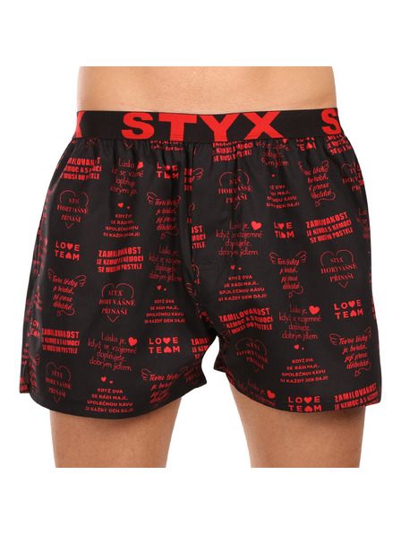 Styx Pánské trenky Styx art sportovní guma Valentýn texty