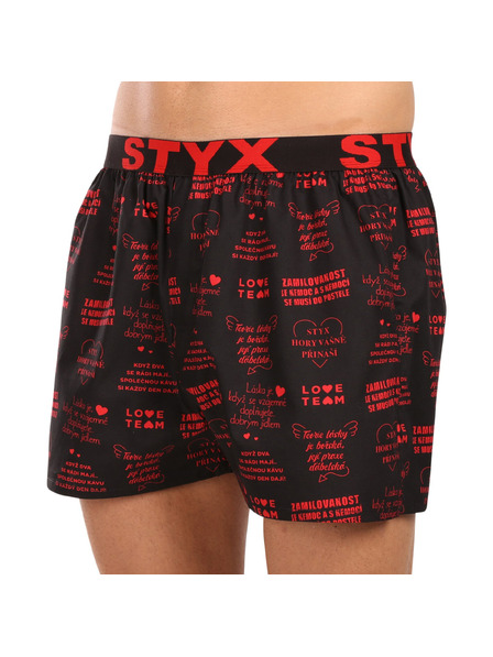 Styx Pánské trenky Styx art sportovní guma Valentýn texty