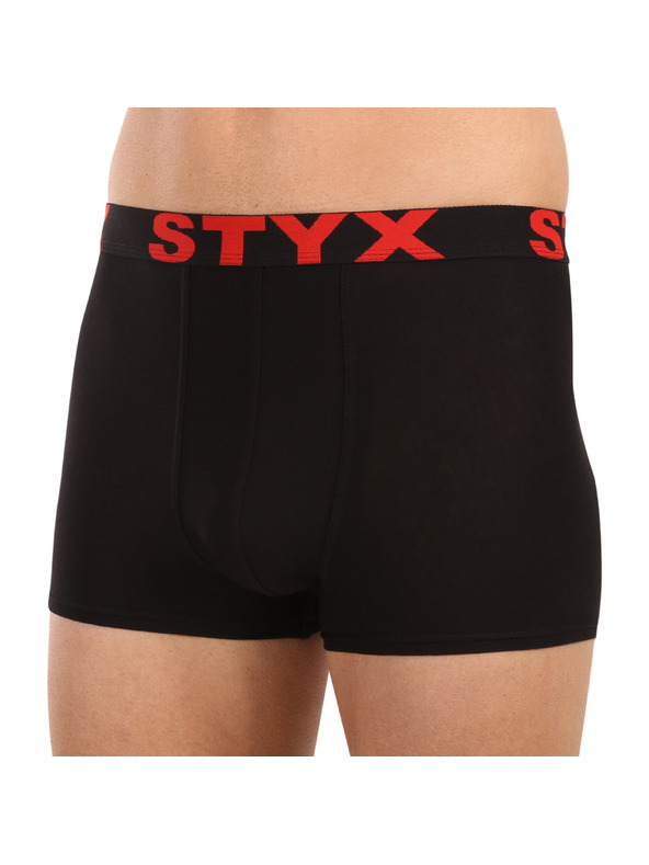 Styx Pánské boxerky Styx sportovní guma černé
