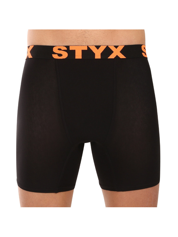 Styx Sada pěti - pánské boxerky Styx long sportovní guma černé