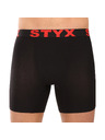 Styx Sada pěti - pánské boxerky Styx long sportovní guma černé