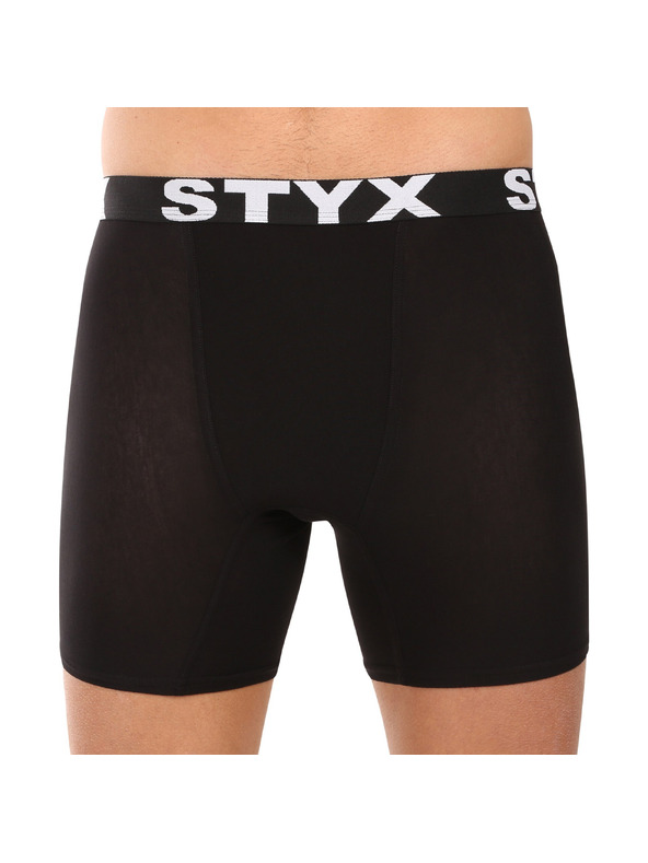 Styx Sada pěti - pánské boxerky Styx long sportovní guma černé