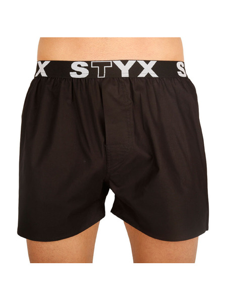 Styx Sada tří - pánské trenky Styx sportovní guma černé