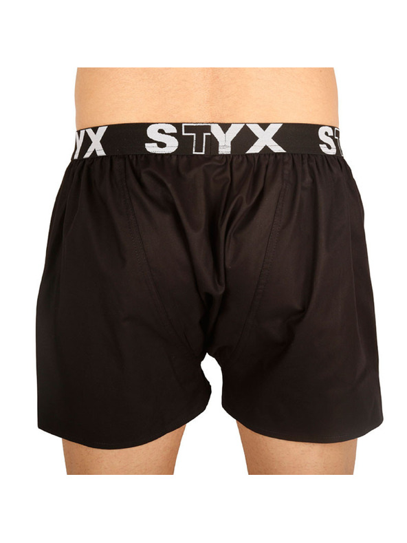 Styx Sada tří - pánské trenky Styx sportovní guma černé