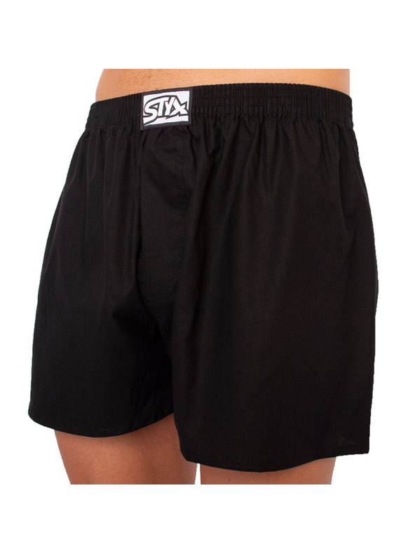 Styx Pánské trenky Styx klasická guma nadrozměr černé