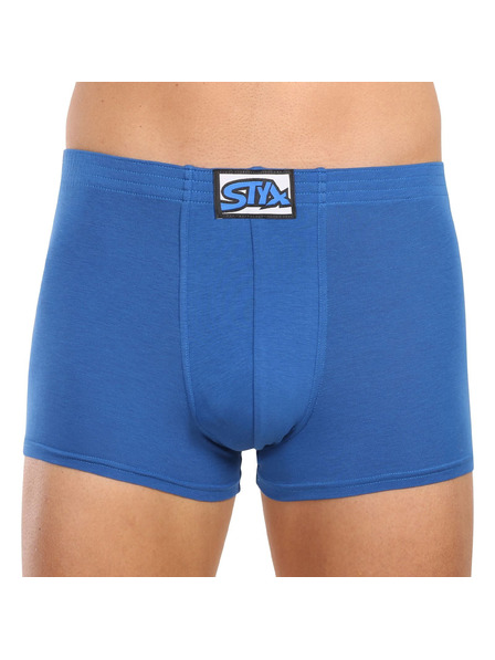 Styx Sada tří - pánské boxerky Styx klasická guma modré