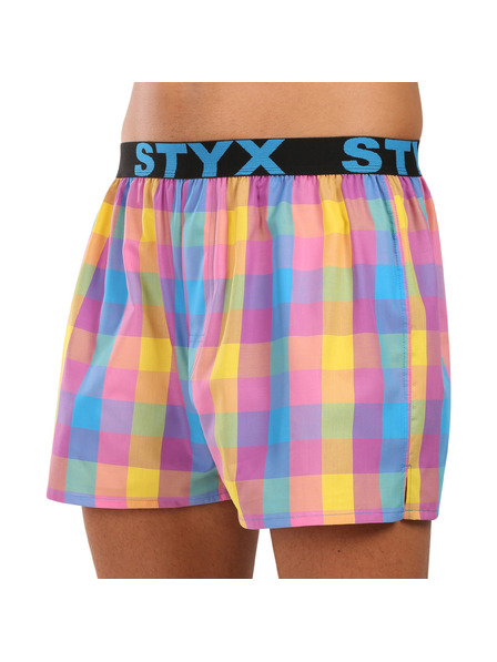 Styx Pánské trenky Styx sportovní guma vícebarevné