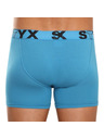Styx Sada tří - pánské boxerky Styx long sportovní guma modré