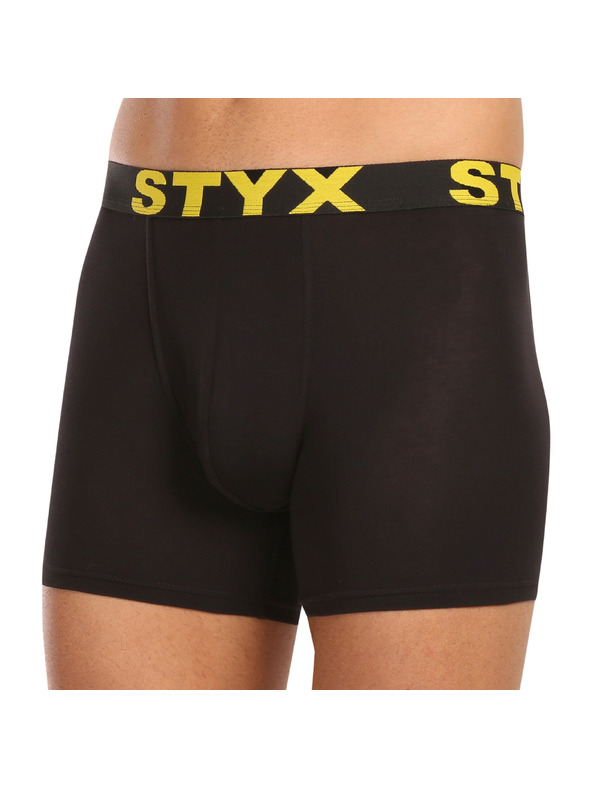 Styx Sada deseti - pánské boxerky Styx long sportovní guma černé
