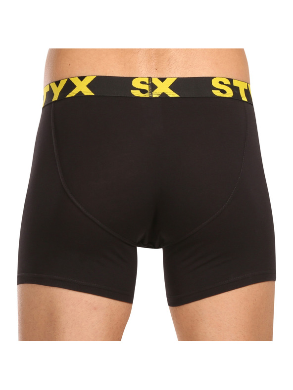 Styx Sada deseti - pánské boxerky Styx long sportovní guma černé