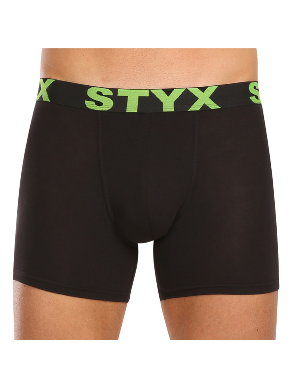 Styx Sada deseti - pánské boxerky Styx long sportovní guma černé