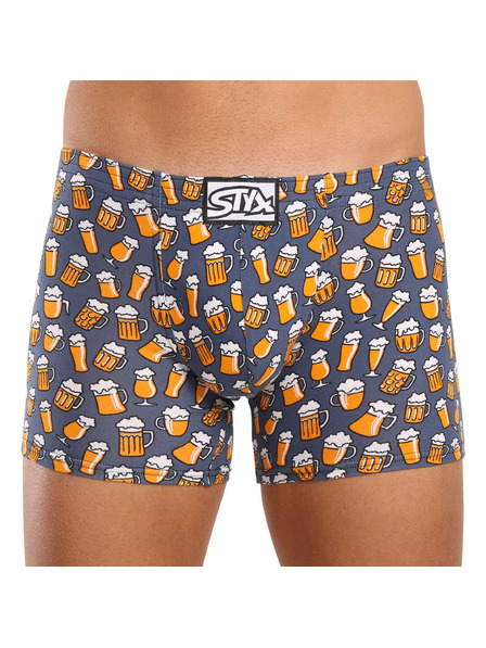 Styx Pánské boxerky Styx long art klasická guma pivo