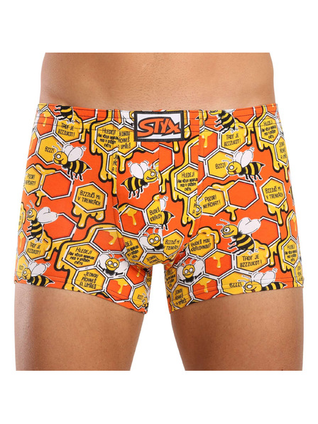 Styx Pánské boxerky Styx art klasická guma včelky